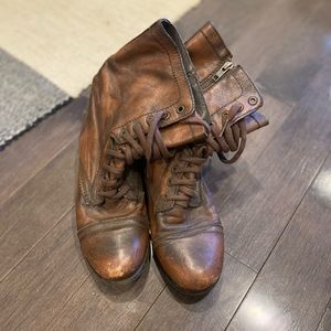 Steve Madden leather combat boots women’s size 8